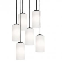  LEOP04MBBKRND6 - Leo 6 Light Round Pendant