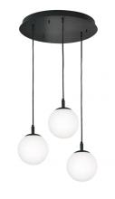  LRTP07MBBKRND3 - Loretto 3 Light Round Pendant