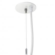  NLIN-PCCW - 8' Pendant & Power Mounting Kit for L-Line Direct Series, White Finish