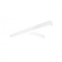  NLINSW-T334W - "T" Shaped L-Line LED Direct Linear w/ Selectable Wattage & CCT, White Finish