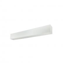  NLUD-4334W - 4' L-Line LED Indirect/Direct Linear, 6152lm / Selectable CCT, White Finish