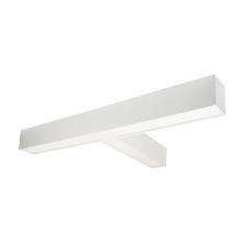  NLUD-T334W - "T" Shaped L-Line LED Indirect/Direct Linear, 5027lm / Selectable CCT, White Finish