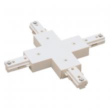  NT-315W - X Connector, 1 Circuit Track, White