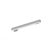  NWLIN-21040A/L4-R2 - 2' L-Line LED Wall Mount Linear, 2100lm / 4000K, 4"x4" Left Plate & 2"x4" Right