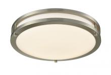  FDL-18-MCT - 18in CEILING DRUM, BRUSHED NICKEL, 2200 LM, CCT SWITCH 30K/40K/50K