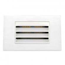 Westgate MFG C1 SLE-LH-120V-MCT-WH - INTEGRATED STEP LIGHT 120V 3W 3CCT, HORIZ. LOUVER, WHITE