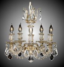 American Brass & Crystal CH9502-ALN-01G - 5 Light Rosetta Chandelier