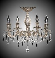 American Brass & Crystal FM9511-ALN-01G - 5 Light Rosetta Flush Mount