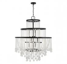  1-1868-15-89 - Luna 15-Light Chandelier in Matte Black