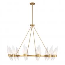  1-5504-12-322 - Nouvel 12-Light Chandelier in Warm Brass