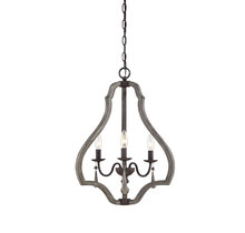  3-2655-3-149 - Kenwood 3-Light Pendant in Weathered Ash