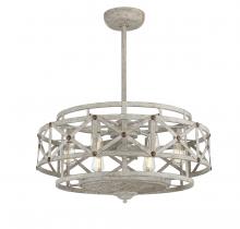  34-FD-123-155 - Colonade 6-Light Fan D'Lier in Provence with Gold Accents