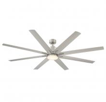 Savoy House 72-5045-8SV-SN - Bluffton 72" LED Ceiling Fan in Satin Nickel