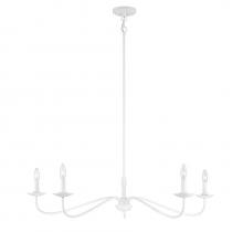  M10085BQW - 5-light Chandelier In Bisque White