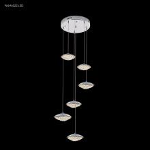  96646S22LED - LED Contemporary 6 Light Crystal Chand