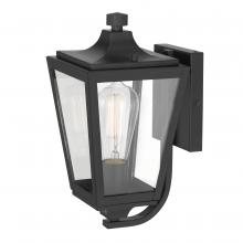  E10009-001 - Drayton 13 In 1-Light Matte Black Painted Outdoor Wall Sconce Lamp