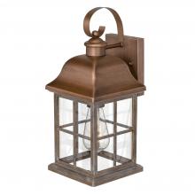  E10025-008 - Lawrenceville 15 In 1-Light Antique Copper Outdoor Wall Sconce Lamp