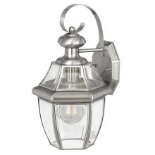  E10032-007 - Westport 13 In 1-Light Stainless-Steel Outdoor Wall Sconce Lamp