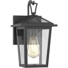  E10052-001 - Woodbridge 13" in 1-Light Black Finish Outdoor Wall Scone Lamp