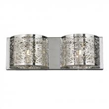  W23143C20 - Aramis 2-Light Chrome Finish and Clear Crystal Wall Sconce Light 20 in. W x 7 in. H Large