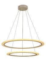  W33867MW32 - Cyclone 63-Watt Matte White Finish Integrated LEd Pendant Light 3000K 32 in. Dia x 96 in. H Large