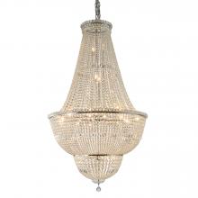  W83032C36 - Empire Collection 24 Light Chrome Finish Crystal Chandelier 36" d x 59" H Round Large