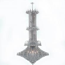  W83050C44 - Empire 20 Light Chrome Finish and Clear Crystal Chandelier 44 in. Dia x 72 in. H Extra Large