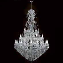  W83067C78 - Maria Theresa 72-Light Chrome Finish and Clear Crystal Chandelier 78 in. Dia x 126 in. H Three 3 Tie