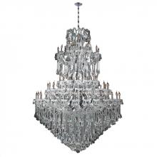  W83069C72 - Maria Theresa 84-Light Chrome Finish and Clear Crystal Chandelier 72 in. Dia x 96 in. H Five 5 Tier
