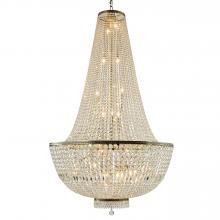  W83088B40 - Metropolitan 26-Light Antique Bronze Finish and Clear Crystal Chandelier 40 in. Dia x 72 in. H Large