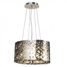  W83144C16 - Aramis 5-Light Chrome Finish and Clear Crystal drum Chandelier 16 in. L x 8 in. W x 9 in. H Mini