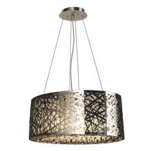  W83144C20 - Aramis 8-Light Chrome Finish and Clear Crystal Chandelier 20 in. L x 11 in. W x 9 in. H Medium