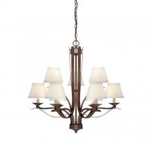  1P-2172-9-129 - Maremma 9 Light Chandelier