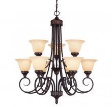  1P-5591-9-16 - Legend 9 Light Chandelier