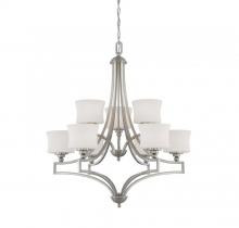  1P-7211-9-SN - Terrell  6+3 Light Chandelier