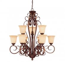  1P-872-9-56 - Rue De Ville 9 Light Chandelier