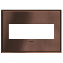  AWC3GMAC4 - adorne? Matte Antique Copper Three-Gang Screwless Wall Plate