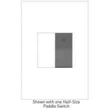 Legrand ASPD1531M277 - adorne? 277V Paddle Switch, Half-Size, Magnesium, with Microban?