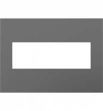 Legrand AWP3GMG4 - adorne? Magnesium Three-Gang Screwless Wall Plate with Microban?