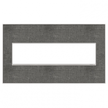  AWM4GSL4 - adorne? Slate Linen Four-Gang Screwless Wall Plate