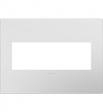 Legrand AWP3GPW4 - adorne? Powder White Three-Gang Screwless Wall Plate with Microban?