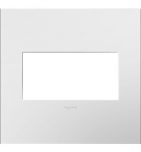  AWP2GWHW10 - adorne? Gloss White-on-White Two-Gang Screwless Wall Plate with Microban?