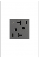  ARCD202M10 - adorne? 20A Tamper-Resistant Dual-Controlled Outlet, Magnesium