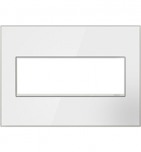  AWM3GMWW4 - adorne? Mirror White-on-White Three-Gang Screwless Wall Plate