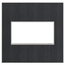  AWM2GRG4 - adorne? Rustic Grey Two-Gang Screwless Wall Plate