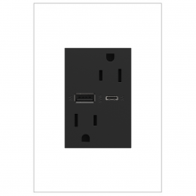  ARTRUSB156ACG4 - adorne? 15A Tamper-Resistant Ultra-Fast USB Type-A/C Outlet, Graphite