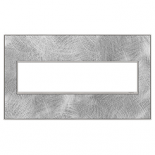  AWM4GSP4 - adorne? Spiraled Stainless Four-Gang Screwless Wall Plate