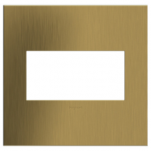  AWC2GBSB4 - adorne? Brushed Satin Brass Two-Gang Screwless Wall Plate