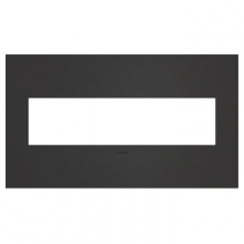  AWC4GSBL4 - adorne? Satin Black Four-Gang Screwless Wall Plate