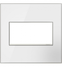  AWM2GMW4 - adorne? Mirror White Two-Gang Screwless Wall Plate